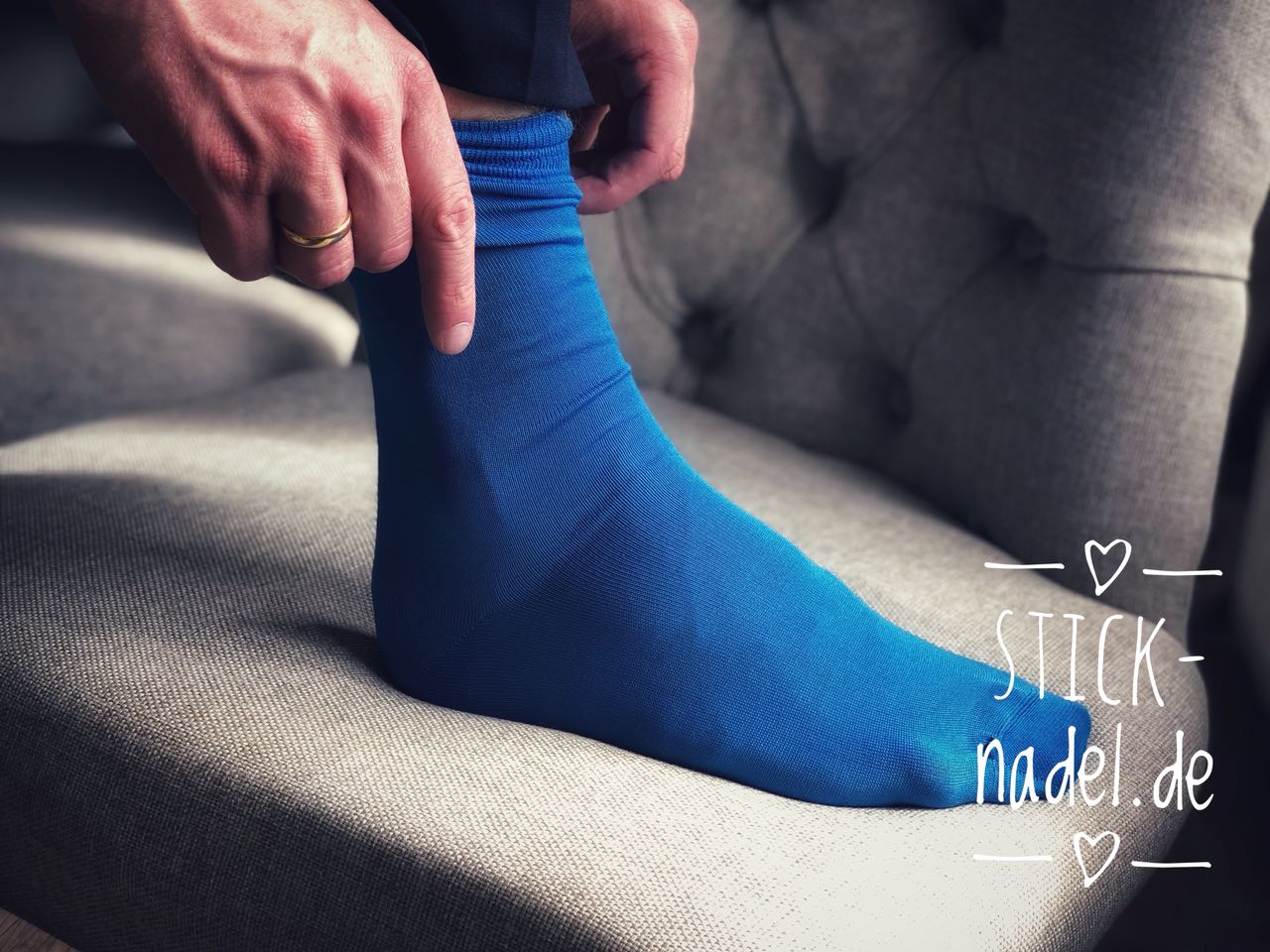 Herren Anzugsocken (Hellblau)