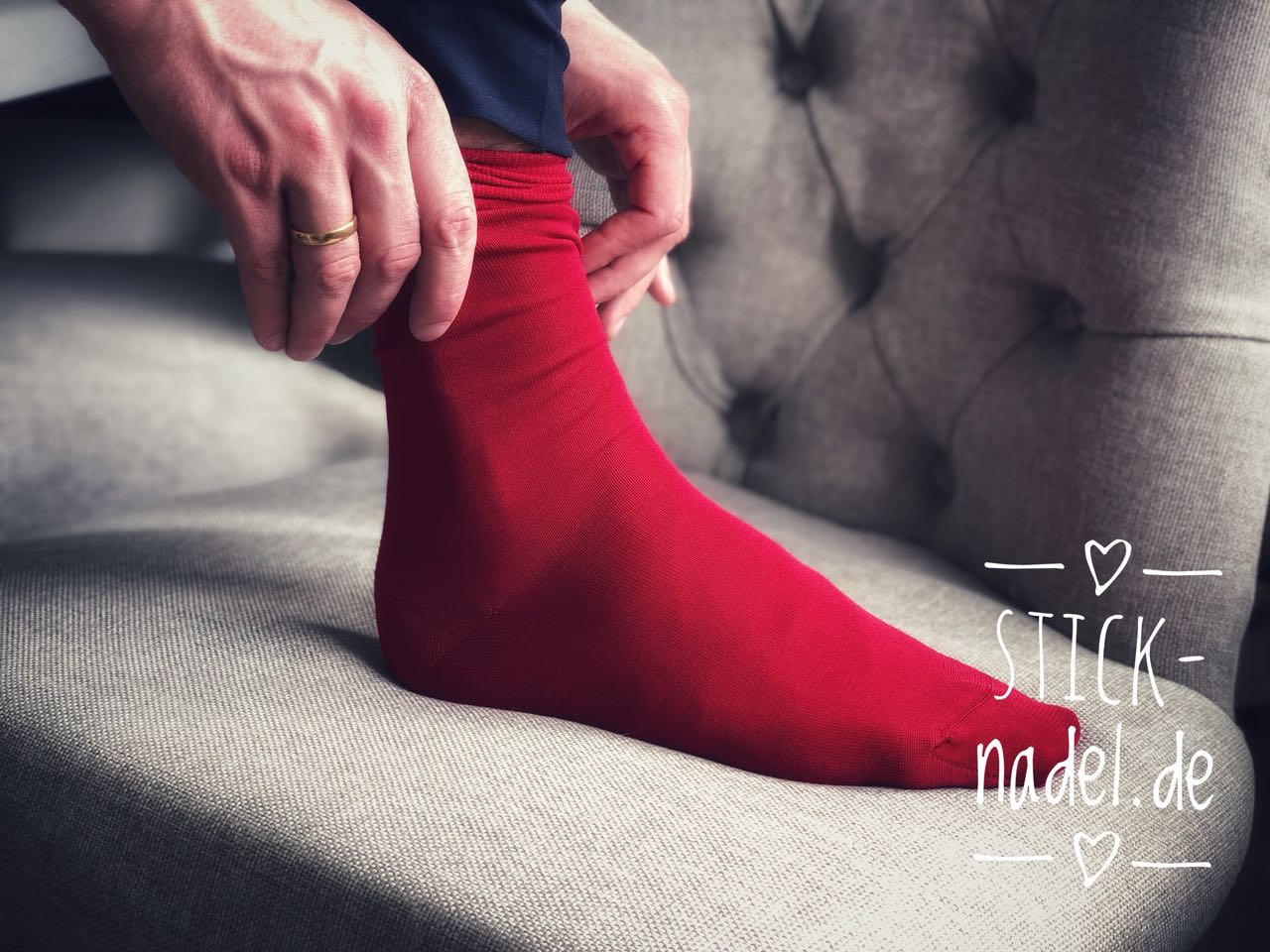 Herren Anzugsocken (Rot)